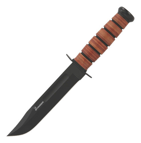 Stinger Tactical Knife 18 Cm Ka-bar Type Stainless Steel with Sheath 0