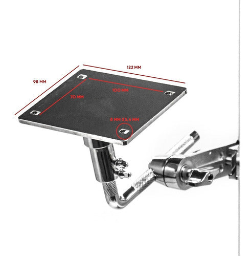 Suporte De Pad Eletrônico Torelli Bsp48 Com Clamp Para Pads 4