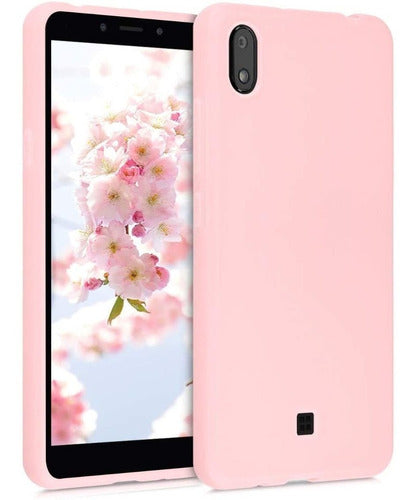 Silicone Case for LG K20 2019 by Kwmobile - Rose Gold 0