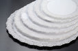 Pack of 10 Eco Klean 24 cm Plastic White Blonda Plates for Cakes and Tarts 1