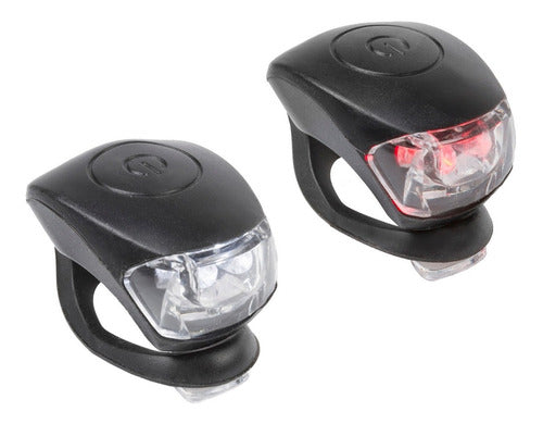 Par De Luz Led Silicona P/bici M-wave Cobra Iv,3 Func - 0630 0