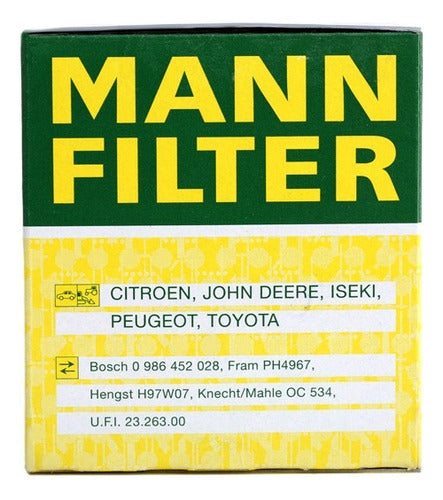 Mann Filtrer Filtro De Aceite Toyota Rav 4 W68/3 Egs 4