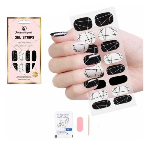 Jengshangmei Press On Gel Stickers for Nails 0