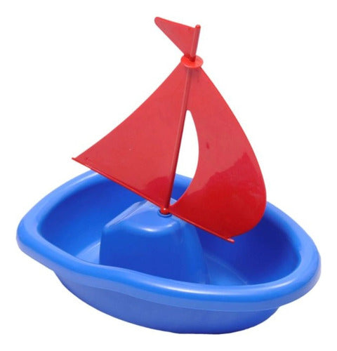 Barco Velero 36 Cm Para Pileta Bañera Playa Agua En Red 0