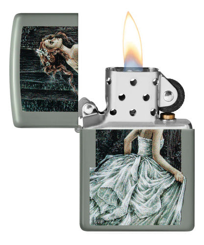 Zippo Genuine Lighter 48971 Victoria Frances Design Warranty 5