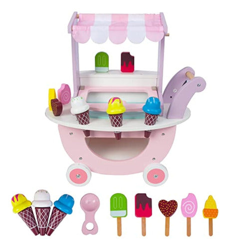 Woodenfun Ice Cream Shopping Cart, Carritos 0