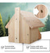 Wildtier Herz Solid Wood Blackbird Nest Box - Weather Resistant 2