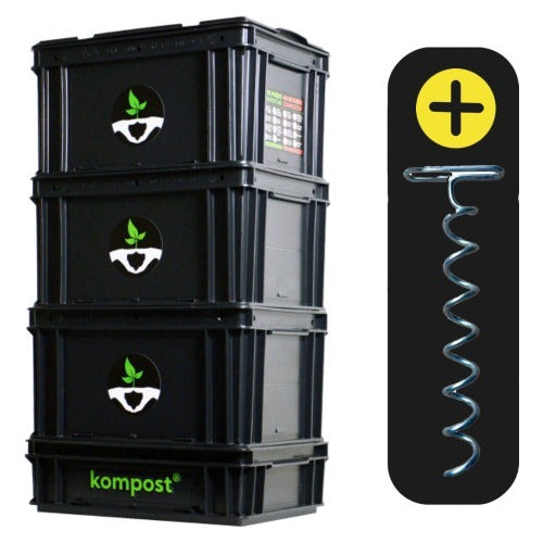 Kompost® Urban Compost Bin with Worms 60 L 0