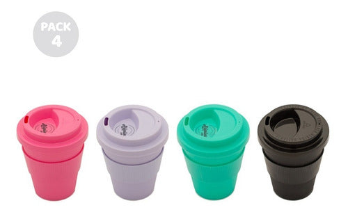 4 Starbucks Coffee Mug Jars with Silicone Sleeve - Hot & Cold 1