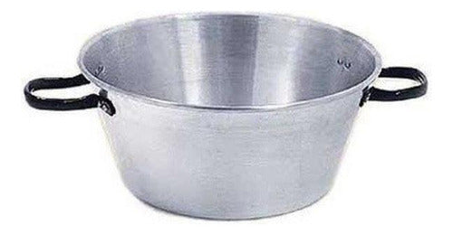 Bazar Casa Greco Fuenton Lebrillo Aluminio Asas 40cm Reforzado Gastronomico 0