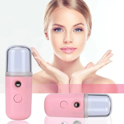 Nano Spray Humidificador Facial Usb Para Rostros Y Pestañas 1