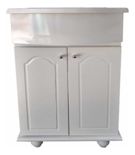 Generic Classic Vanitory 50 X 40 - 2 Doors + Marble Top 0