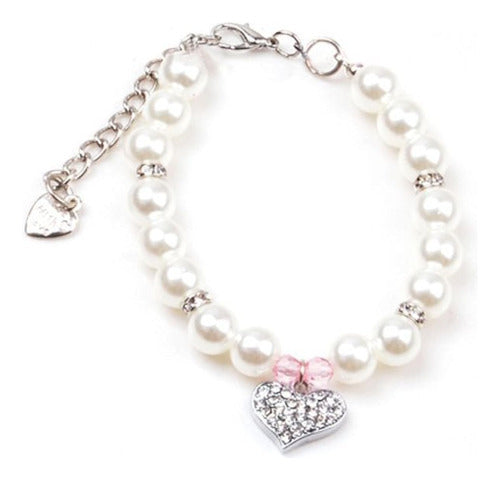 Petfavorites Elegant Heart Shaped Crystal Collar 0