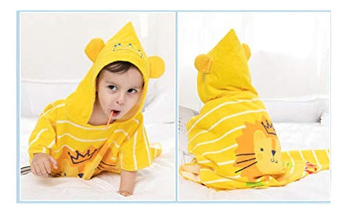 Tonwhar Niños Baño/piscina/playa Poncho Con Capucha Toalla-d 2