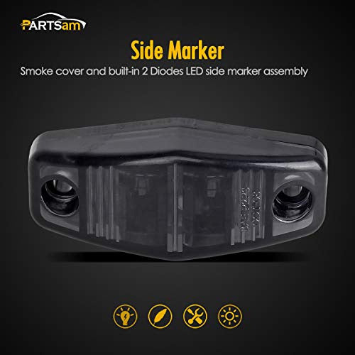 Marcador Lateral Trailer Light Partsam Universal Smoked Led 1