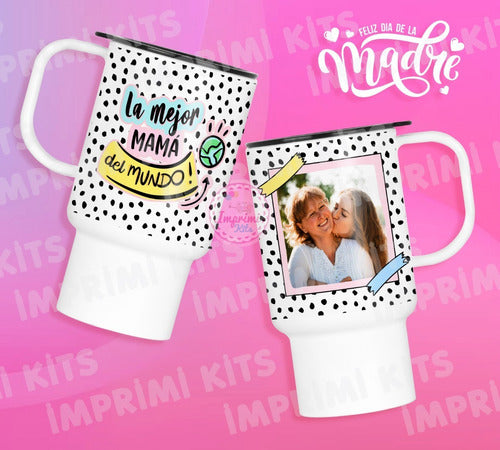 Sublimation Templates Mother's Day Thermal Mugs Photo Frame #4 7