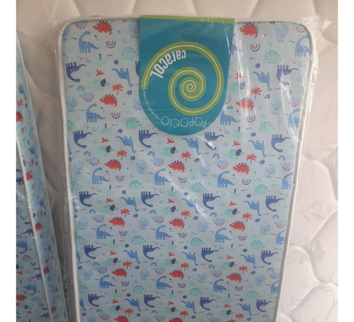Infant Crib Mattress Topacio Snail 120x60x10cm Pillow 0