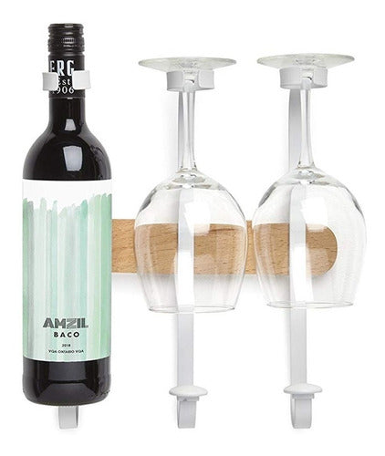 Rack Soporte Botellas  Vino Y Copas  Showvino Umbra 0