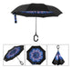 Fashion Deco Set X 2 Inverted Umbrellas Reversible Rain with Designs 4