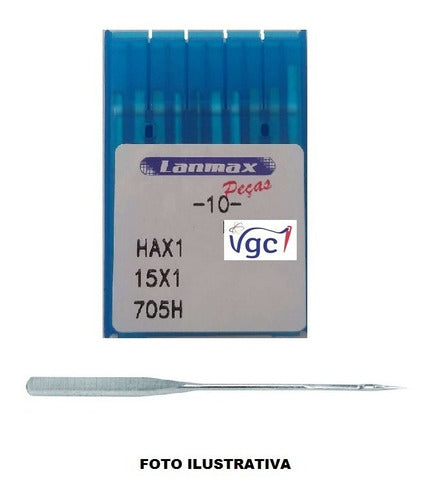 Agulha Hax1 Para Máquina Doméstica - 100 Unids Numero 90/14 1