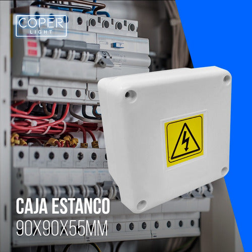 Caja Estanco Pvc Camaras Balun Electricidad 90x90x55 Pack 5 5