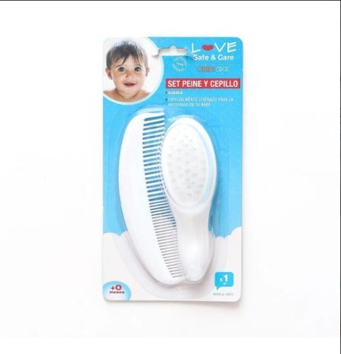 Baby Care Brush and Comb Set Love 5