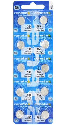 Renata 394/SR936SW Original Swiss 20 Pack Button Batteries 0