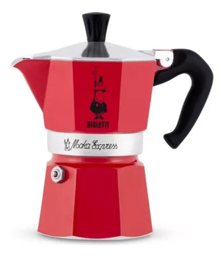 Bialetti Italian Coffee Maker Exclusive Red 6 Cups 270ml 0