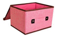 Home Basics Organizer Storage Box in Linen Fabric 45x30 2