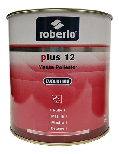 Masilla Plástica Roberlo Plus 12 Incluye Catalizador 4 Kgs 1