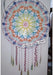 Vishwa Tejidos Atrapasueños Mandala Grande 60cm Negro Blanco Tejido Crochet 5