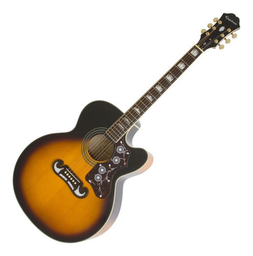 Guitarra Electroacústica EpiPhone Ej200ce Sunburst 0