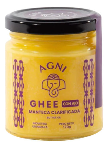 Agni Ghee Clarified Butter 170g (No Refrigeration) with Garlic 0