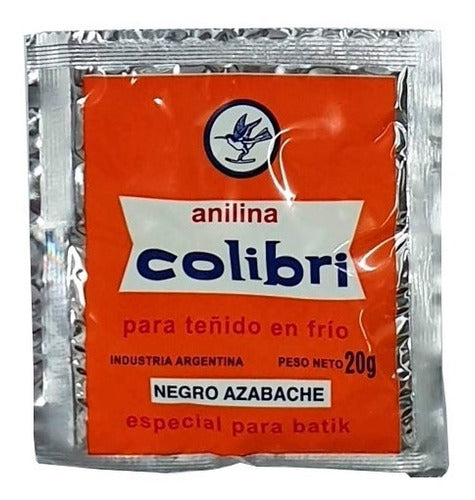 Colibrí Anilina Negro Azabache X 20 G X 3 Unidades 0