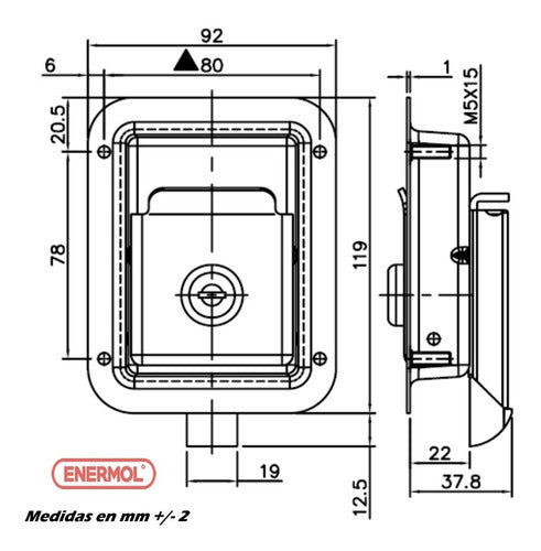 Juego De Dos Cerradura Motorhome, Bauleras, Mini Rodantes 7