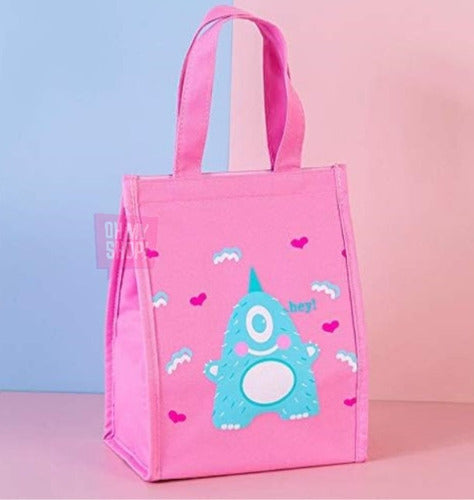 Thermal Lunch Bag with Fun Monsters Design - Ideal for School or Work 28