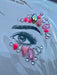 Holographic Strass Face Sticker 1