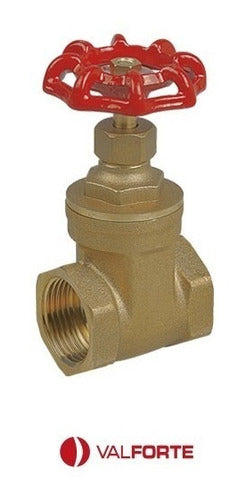 Llave De Paso Esclusa 1 1/2 Para Agua, Valforte 1