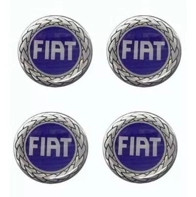 Emblemas/adesivos Chave Canivete Logo Fiat Azul 14 Mm(1,4cm) 4