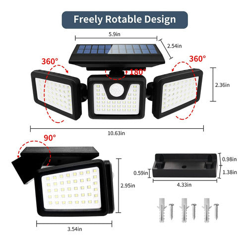 ZHXNIF Wireless Motion Sensor Solar Light 2