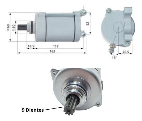 Burro De Arranque Motomel Cg S2 150 1