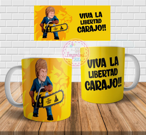 Imprimi Kits Javier Milei Motosierra Sublimation Mug Templates 2