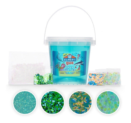 Elmer's Ready-to-Use Slime Kit Bucket 709ml with 4 Toppings 0