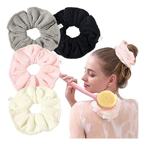 Ivyu Microfiber Hair Drying Scrunchies Towel Fiber - Buns La 0