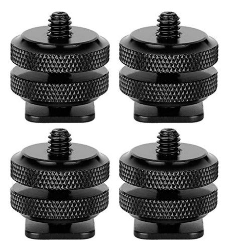 ChromLives 4 Tripod Screw Adapters 0.2 In for Flash 0