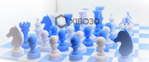 XIBO3D 3D Printed Interlocking Chess Board Set 2