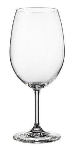 Bohemia Cristalin Set of 6 Water and Wine Glasses 590ml 0