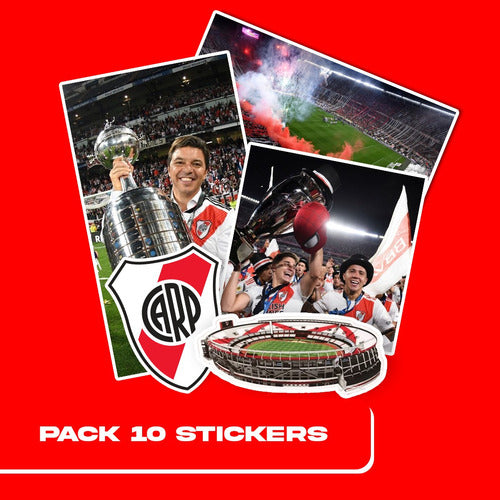 IntensoCreativo Pack 10 Stickers River Plate Monumental Futbol - El Millo 1