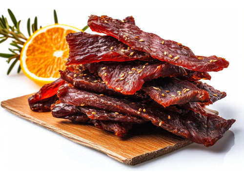 Beef Jerky - Sabor Laranja Teriyaki 300g Tipo Jack Link's 0