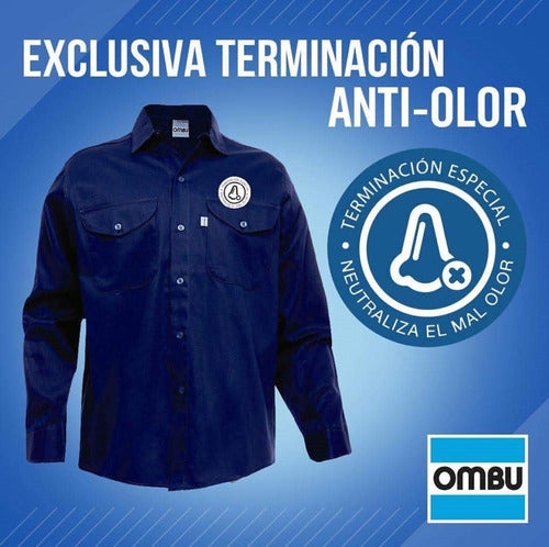 Ombu Original Work Shirt 100% Cotton - Sizes 50 to 54 2